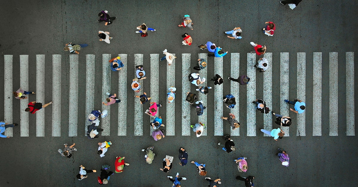 Pedestrians in Crosswalk