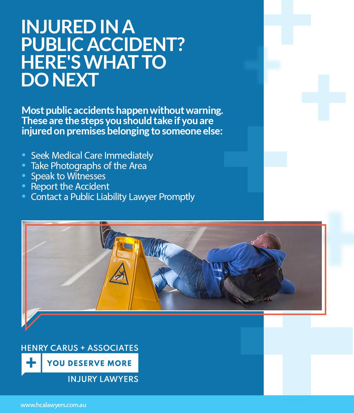 Injured in a public accident? Here's what to do next